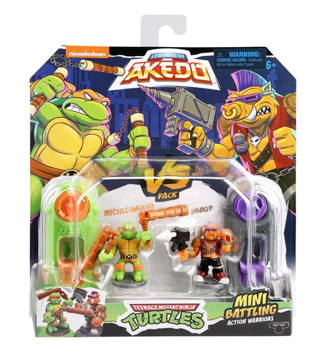 Legends of Akedo Teenage Mutant Ninja Turtles Versus Pack Michelangelo Vs Bebop