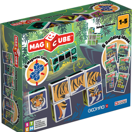 Geomag Magicube Printed Jungle Animals + Cards 9 pcs
