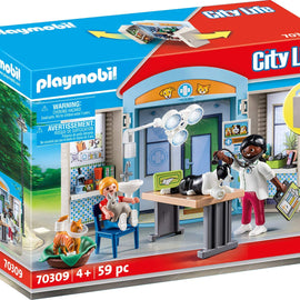 Playmobil City Life Vet Clinic Play Box - 70309