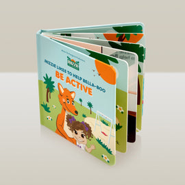 'Be Active' Interactive Touch and Feel Mizzie Baby Board Book