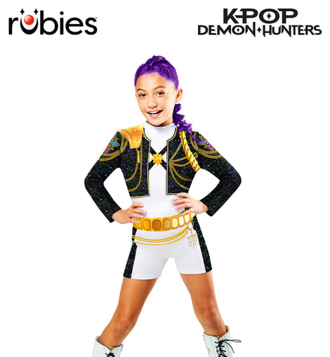 K-POP DEMON HUNTERS RUMI GOLD COSTUME, CHILD