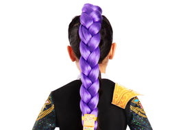 Person wearing a black outfit with gold accents and a long purple braid on a white background."Toyroo Australia offers a wide range of quality toys for children, including educational toys, creative play products, STEM learning toys, outdoor toys, and developmental toys designed to encourage learning, imagination, creativity, and fun for kids of all ages."
