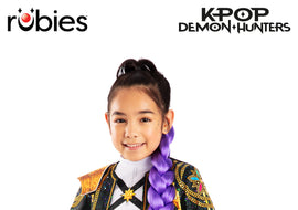 K-POP DEMON HUNTERS RUMI DELUXE CLIP ON HAIR BRAID (40cm)- CHILD