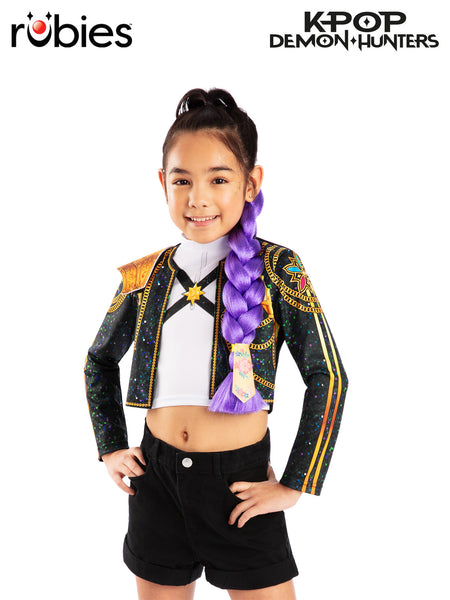 K-POP DEMON HUNTERS RUMI DELUXE CLIP ON HAIR BRAID (40cm)- CHILD