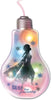 Light bulb-shaped ornament with silhouette of a woman and 'Brave the Journey' text, featuring a colorful design.