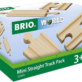 BRIO 33393 Mini Straight TrackPack 4 Pieces