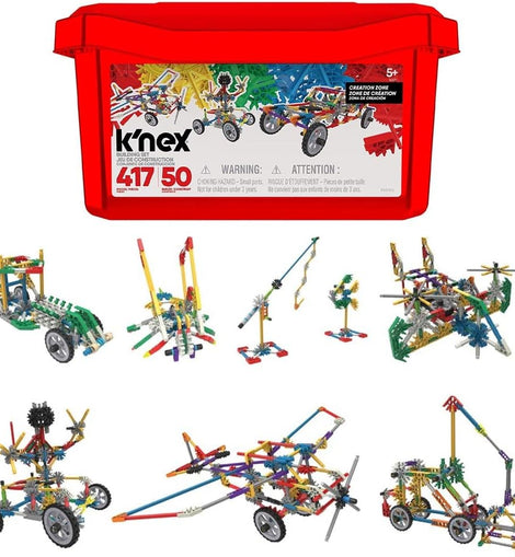 Knex - Creation Zone Tub 417 Pieces 50 builds