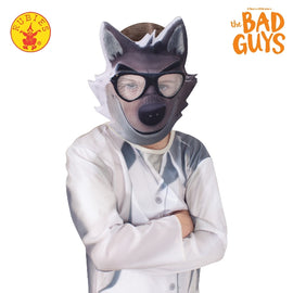 BAD GUYS MR WOLF COSTUME TOP & MASK, CHILD