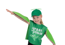 EMMA MEMMA GREEN PLANES COSTUME, CHILD