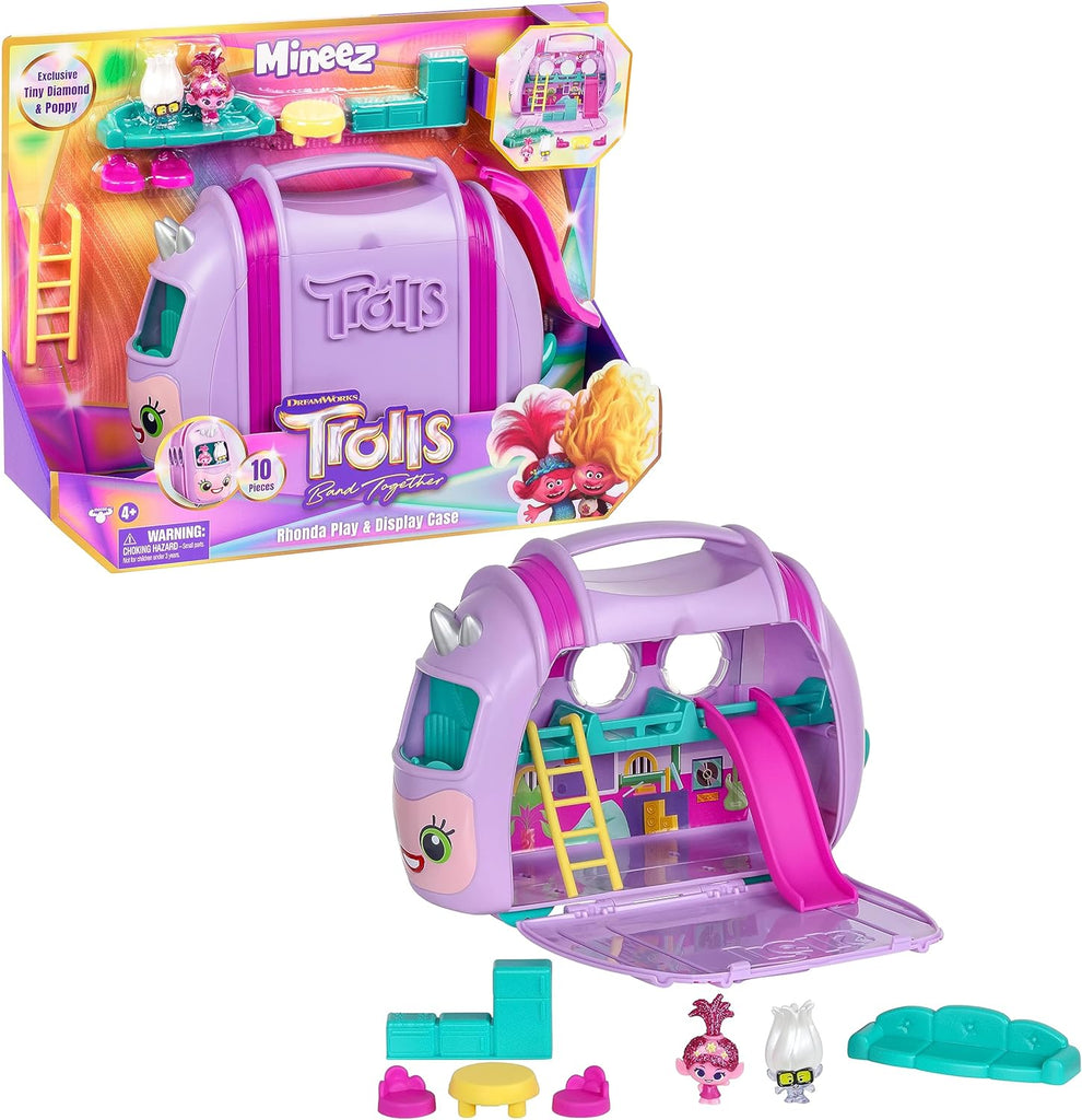 DreamWorks Trolls Band Together Mineez 10 pc Rhonda Play & Display Cas ...