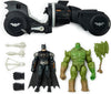 Batman vs Swamp Thing Armory Attack Batcycle with 4" Figures