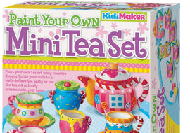 Box of 'Paint Your Own Mini Tea Set' craft kit by 4M