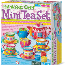 Box of 'Paint Your Own Mini Tea Set' craft kit by 4M