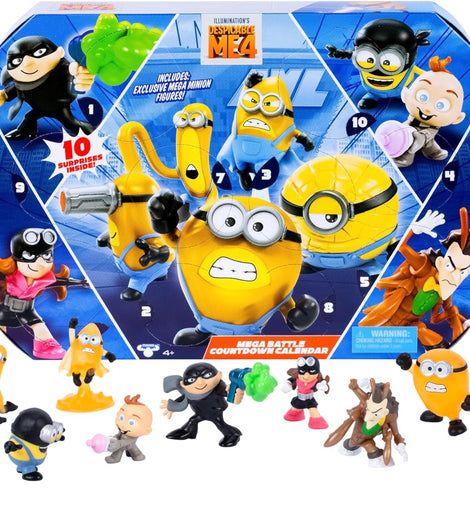 Despicable Me 4 Mega Battle Countdown Calendar - 10 Surprises