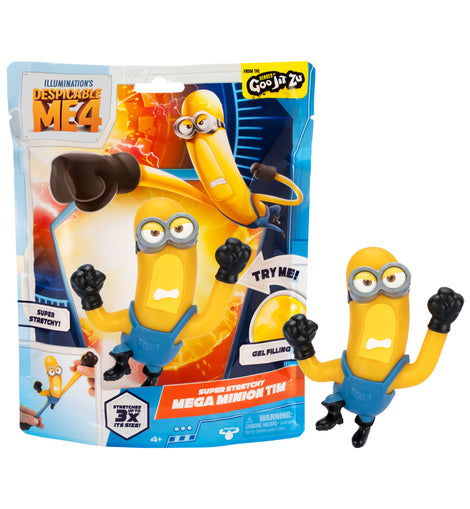 Despicable Me 4 Heroes of Goo Jit Zu  Super Stretchy Mega Minion Tim