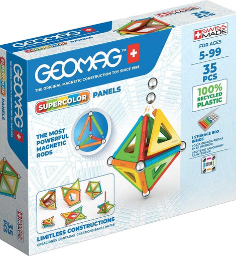 Geomag 377 Super Color Panels Recycled, 35 pcs.