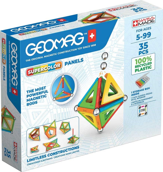 Geomag 377 Super Color Panels Recycled, 35 pcs.