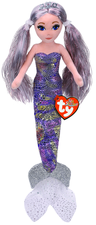 TY Beanie Boos Ty Mermaids Sequin Foil Athena Medium ToyRoo