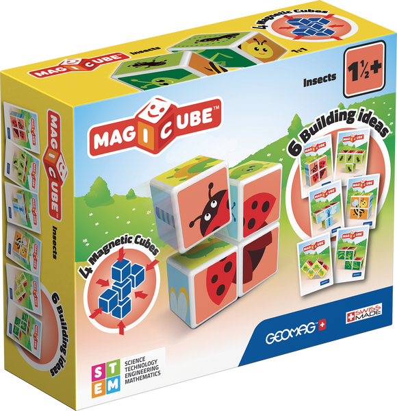Geomag Magicube Printed Insects + Cards 7 pcs