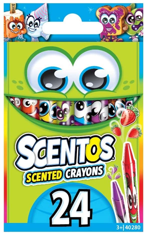LOT 8X PACK Scentos Scented Crayons 24 New Bonus Kids Collection Cards  $22.99 - PicClick