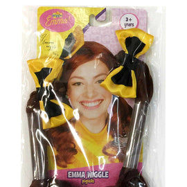EMMA WIGGLE PIGTAILS WITH BOWS - LICENSED COSTUME - ToyRoo