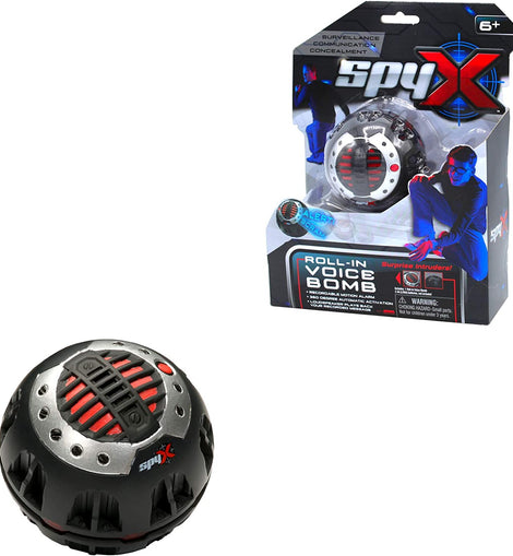 SpyX X Roll-in Voice Bomb Recorder with Motion Alarm Toy