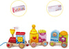 Pull Train by Classic World, One Size 15 Pieces - Wooden Toy