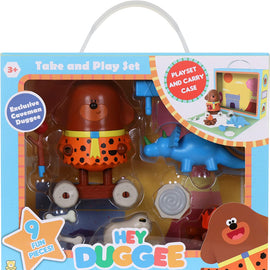 Hey Duggee Secret Surprise Take and Play Figurine Set  - Dinosaurs with Duggee.