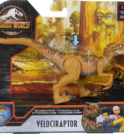 Jurassic World Camp Cretaceous Savage Strike Velociraptor - Claw Slash