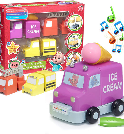 Cocomelon Build and reveal Musical Vehicles