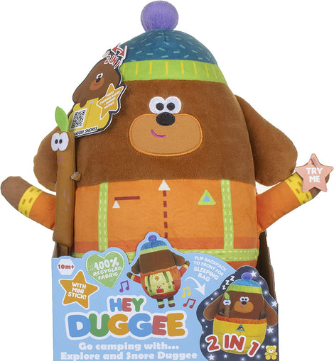 Hey Duggee Explore and Snore Camping Duggee with Stick