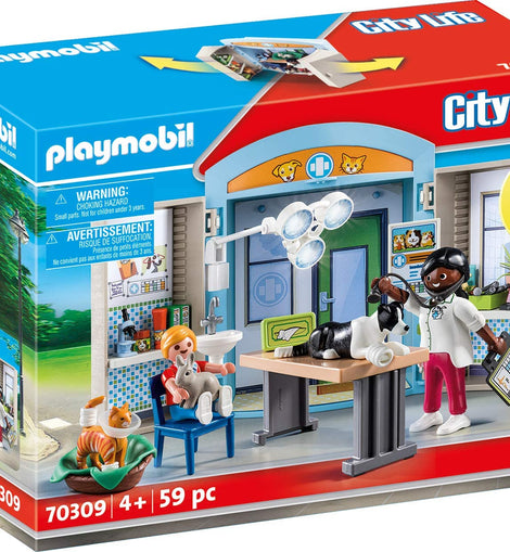 Playmobil City Life Vet Clinic Play Box - 70309