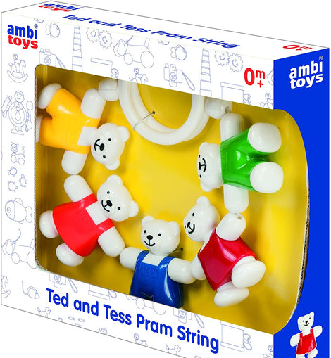 Ambi Ted and Tess Pram String Toy