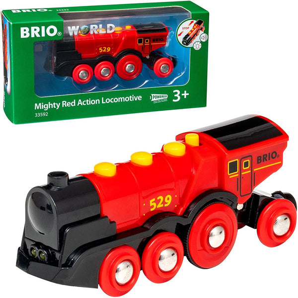 Brio Mighty Red Action Locomotive Train, Red, 33592