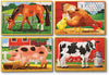 Melissa & Doug  Farm 4-in-1 Wooden Jigsaw Puzzles in a Storage Box (48 pcs )
