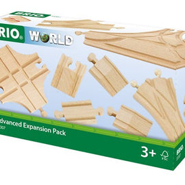 BRIO 33307 Advanced Expansion Pack, 11 Pieces Train track Set,