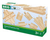 BRIO 33307 Advanced Expansion Pack, 11 Pieces Train track Set,