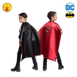 BATMAN TO SUPERMAN REVERSIBLE CAPE, CHILD-LICENSED COSTUME - ToyRoo
