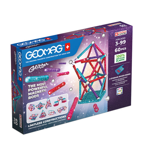 Geomag GLITTER Panels Recycled 60 pcs