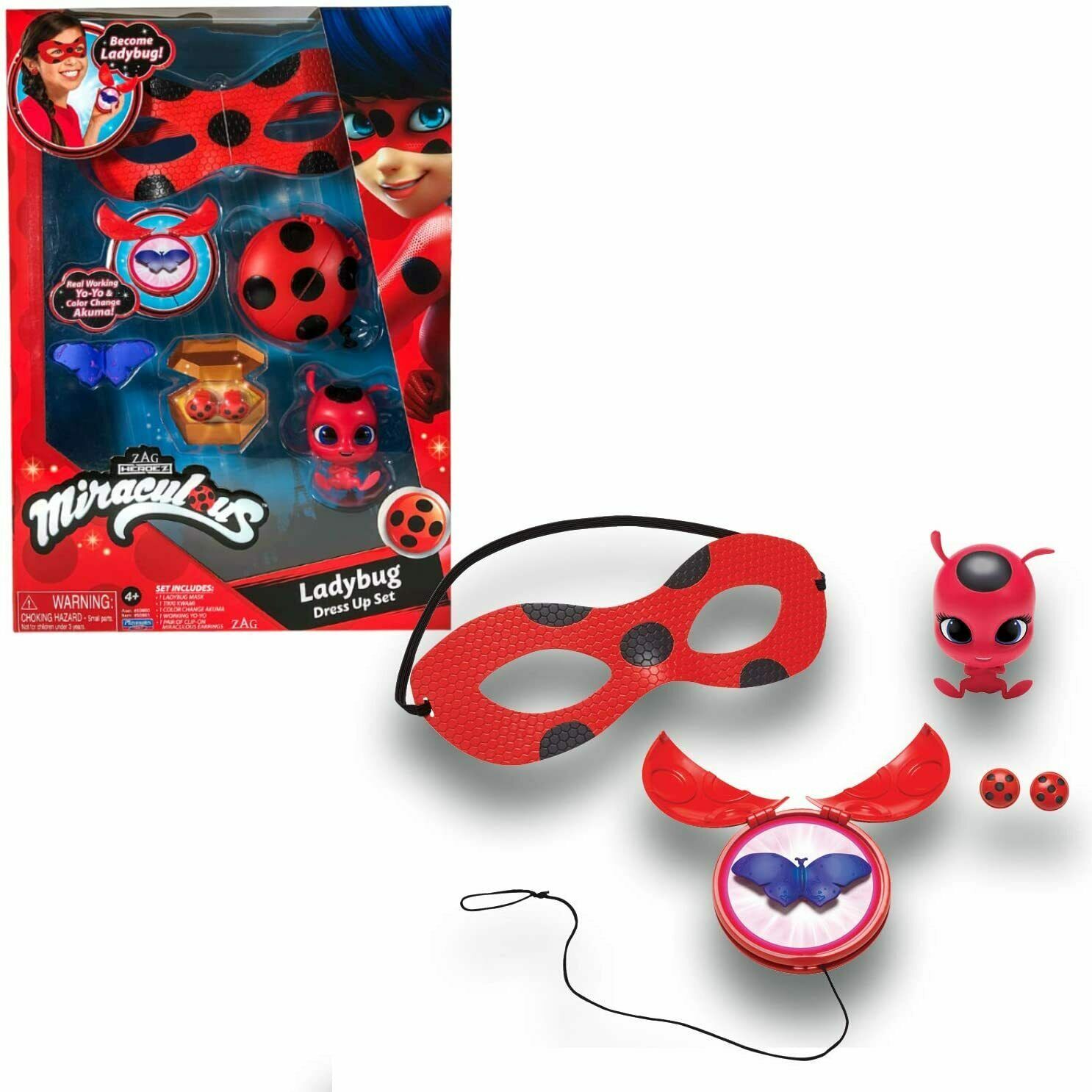 Amazoncom Rubies Costume Miraculous Ladybug YoYo And ClipOn Earrings