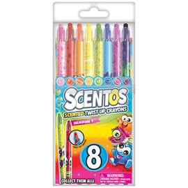 8pc Scentos Scented Twist Up Crayons